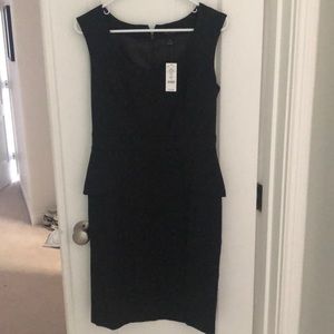 Brand new black dress w/ black polka dots